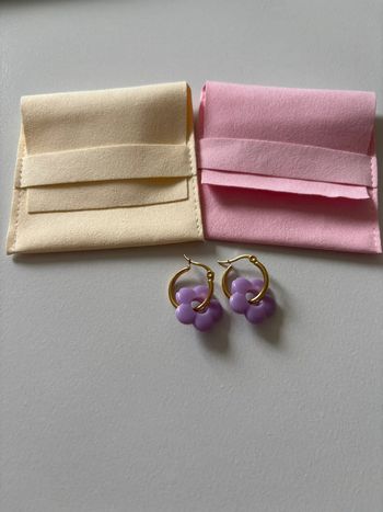Créole pendentif fleur