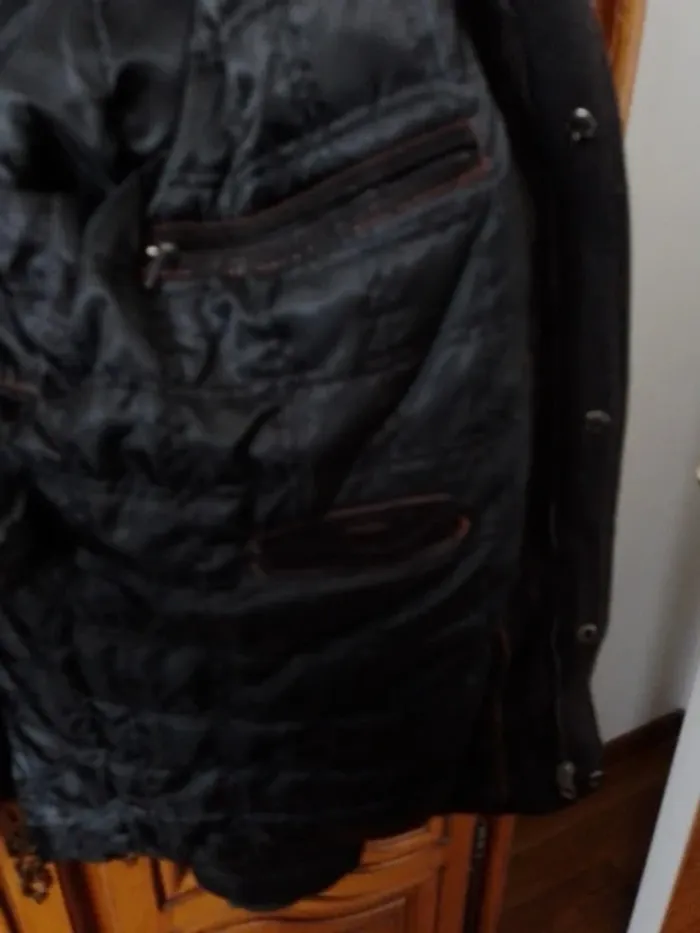 Blouson vintage en cuir Olly Gan taille XL - photo numéro 11