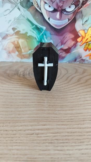Figurine cercueil type lego figure brique neuf new Tombstone Halloween