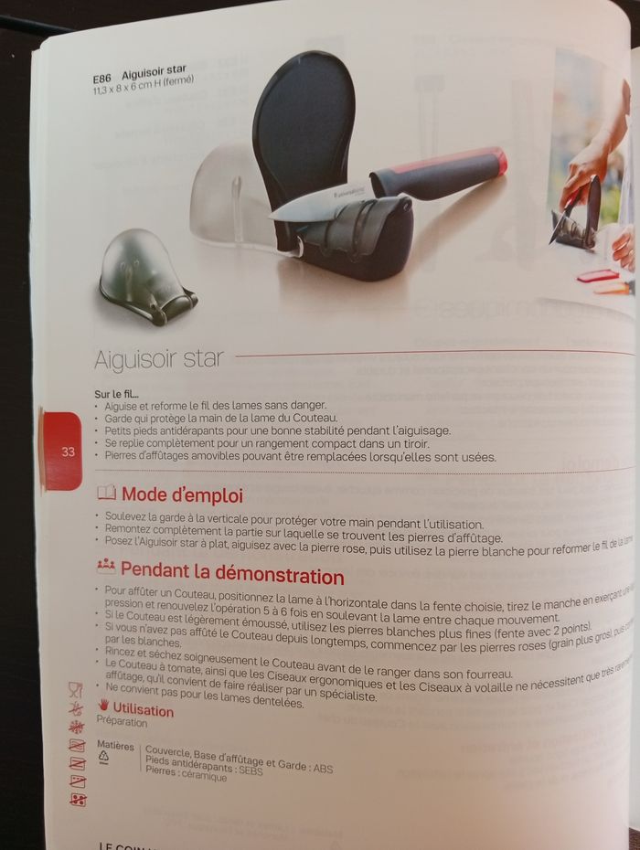Aiguissoir star universel Tupperware Neuf - photo numéro 3