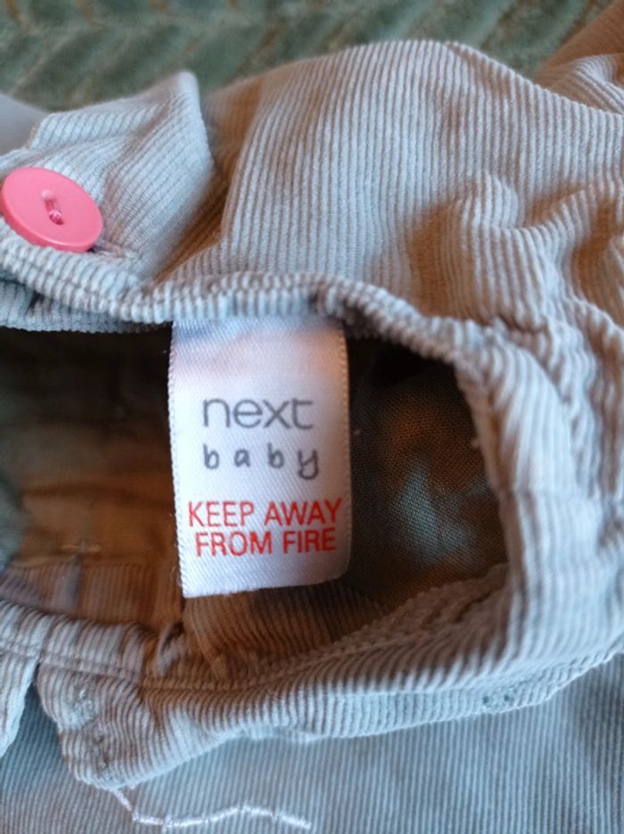 Robe velours kaki 9 mois - photo numéro 4