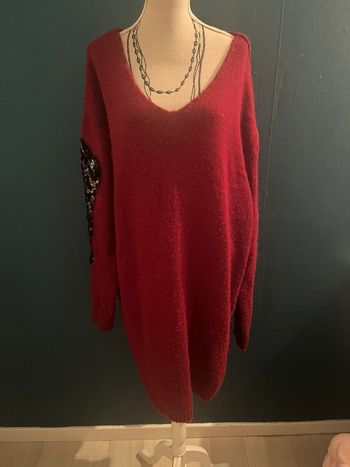 Très belle robe tunique à longue manche femme