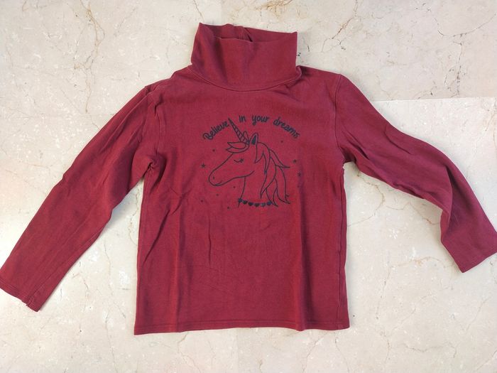 Lot tee-shirts col roulé T.5A - photo numéro 4