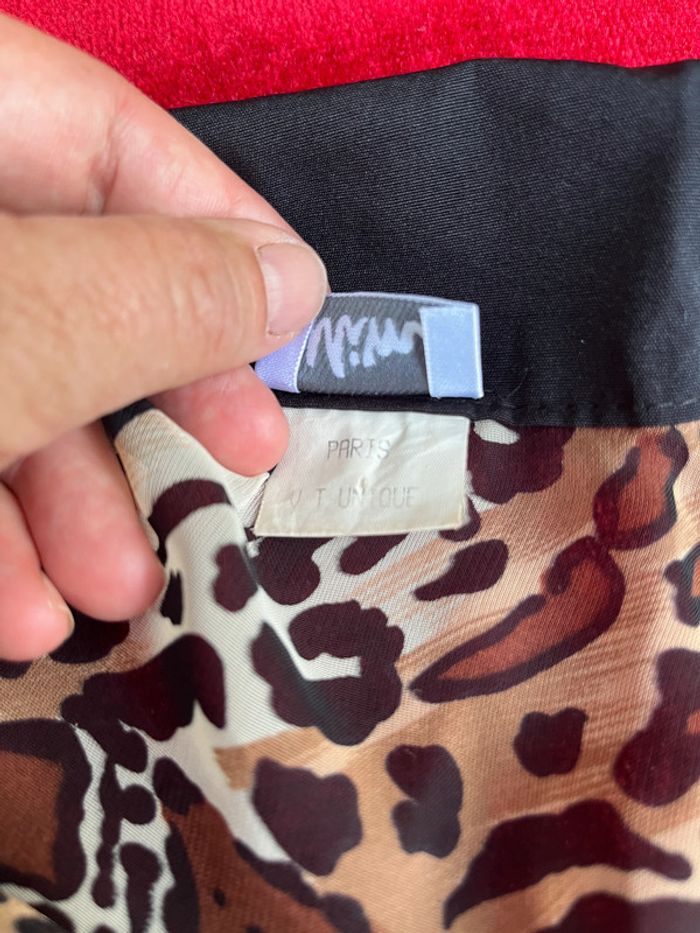 Superbe chemise en voile Mim Vintage Léopard Feuillage  T 38/40/42/44 - photo numéro 7