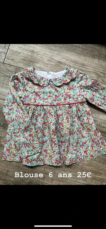 Blouse en Liberty 6 ans