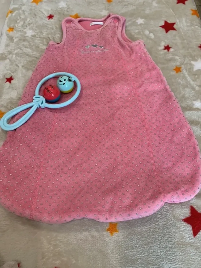 Lot Gigoteuses hiver 0-6 mois + Tour de Lit Coordonné Velours Rose Babies’R’Us - photo numéro 14