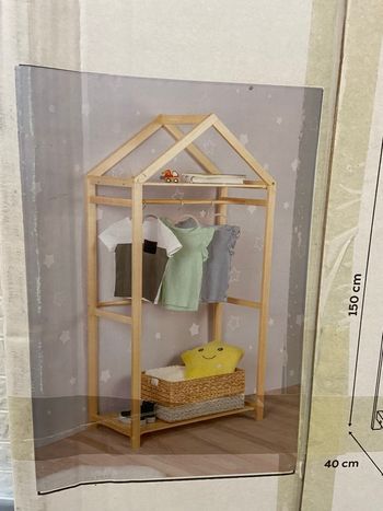 Penderie cabane Noé en Pin neuve