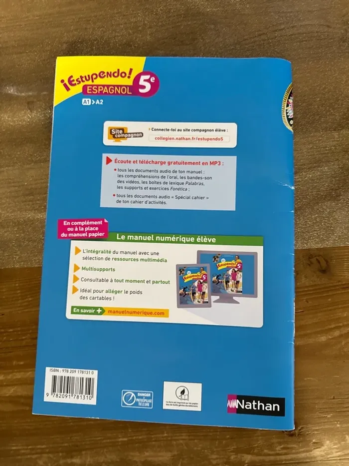 Livre cahier d’activité espagnol cinquième - photo numéro 3