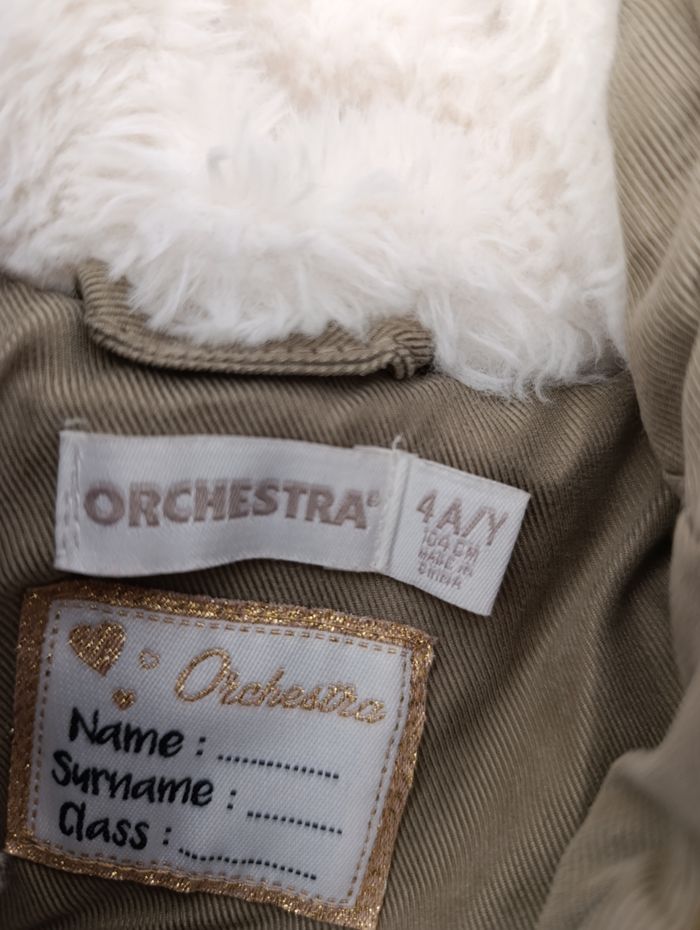 Manteau fourré capuche fille kaki Orchestra - photo numéro 7