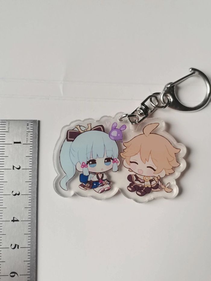 Porte-clés Genshin impact Ayaka & Aether