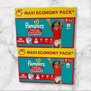 Couches culottes Pampers taille 5  lot de 2 cartons 💥 envoi demain