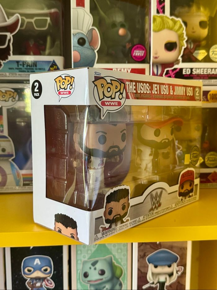 Funko Pop! WWE 2 Pack - WrestleMania 39 - The Usos : Jey Uso & Jimmy Uso - Funko Special Edition - photo numéro 5