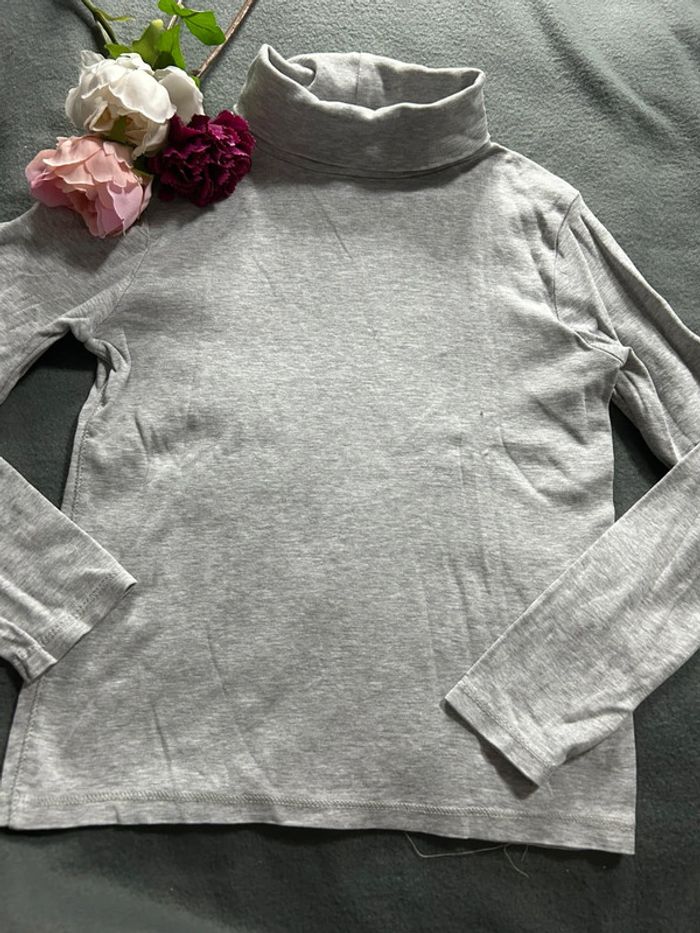 Col roulé garçon gris