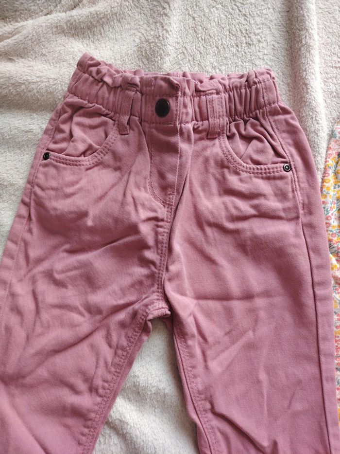 Lot 3 pantalons bébé fille 24 mois - photo numéro 4
