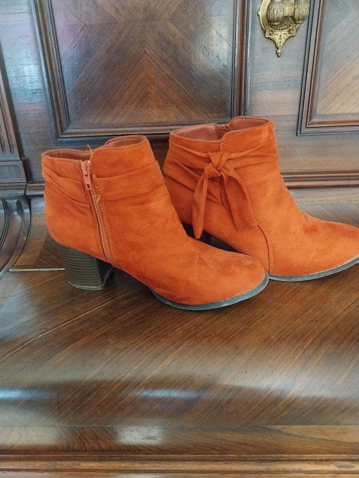 Bottines femme corail - photo numéro 2