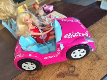 Barbie lot voiture poney poussette accessoires