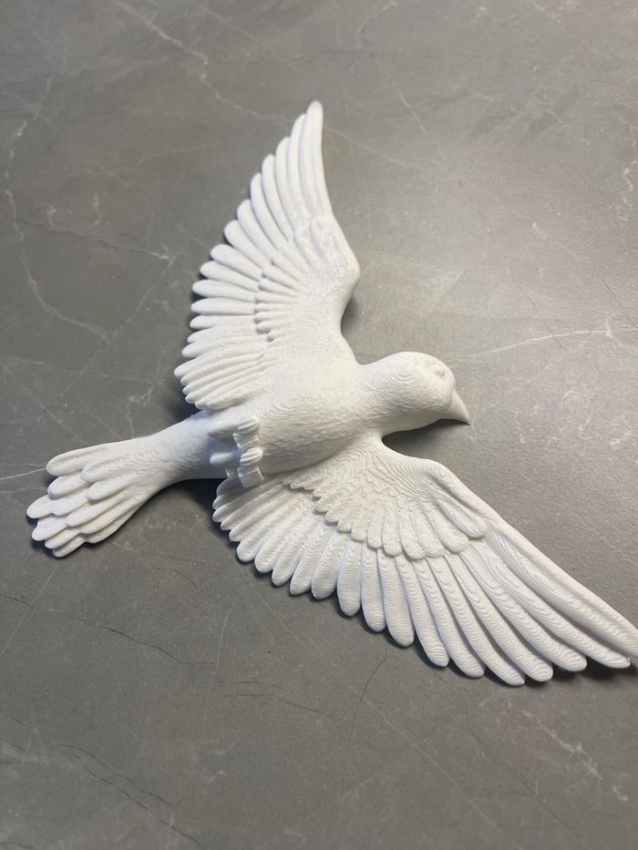 Oiseau Décoratif - Tourterelle Blanche - photo numéro 2