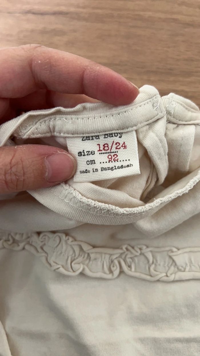 T-shirt manche longue Zara - photo numéro 2