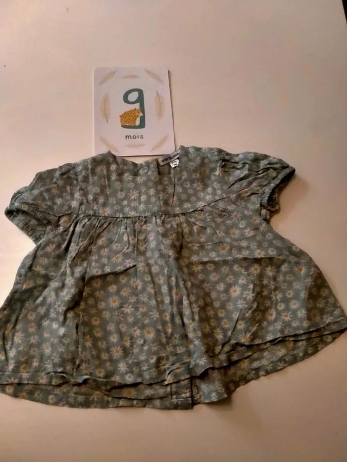 Blouse bébé fille Vertbaudet Taille 9 mois - photo numéro 2
