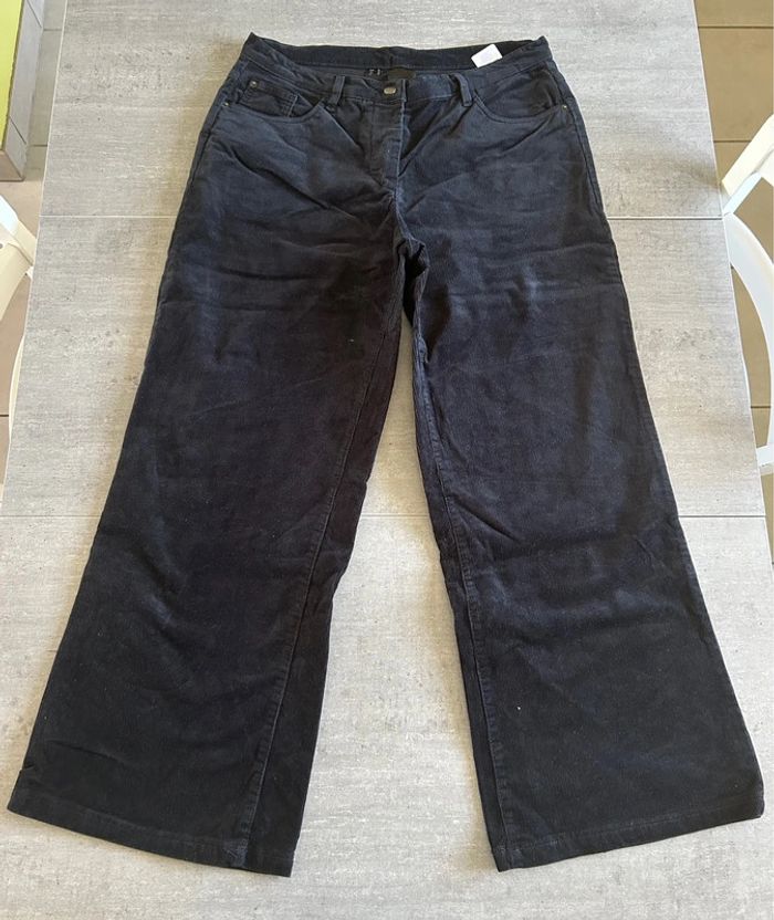 Pantalon velours côtelé 44 - photo numéro 2