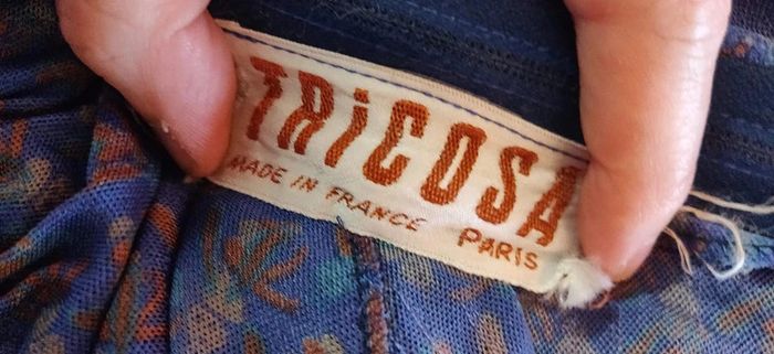 Robe vintage lilas Tricosa Paris 44 - photo numéro 6