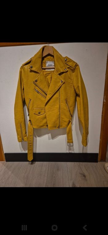 Veste simili cuir Bershka