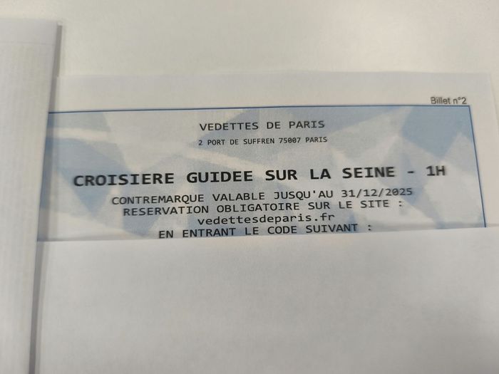 2 billets adultes croisière guidée avec Vedette de Paris - photo numéro 2