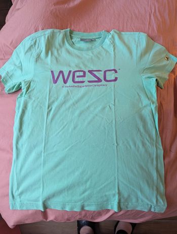 Tee-shirt Wesc vert clair taille M