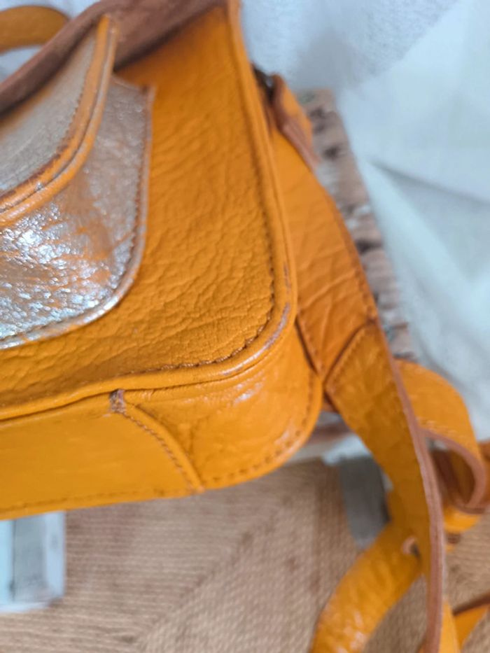 Paul Marius | Sac cartable mademoiselle Georges | safran argenté - photo numéro 12