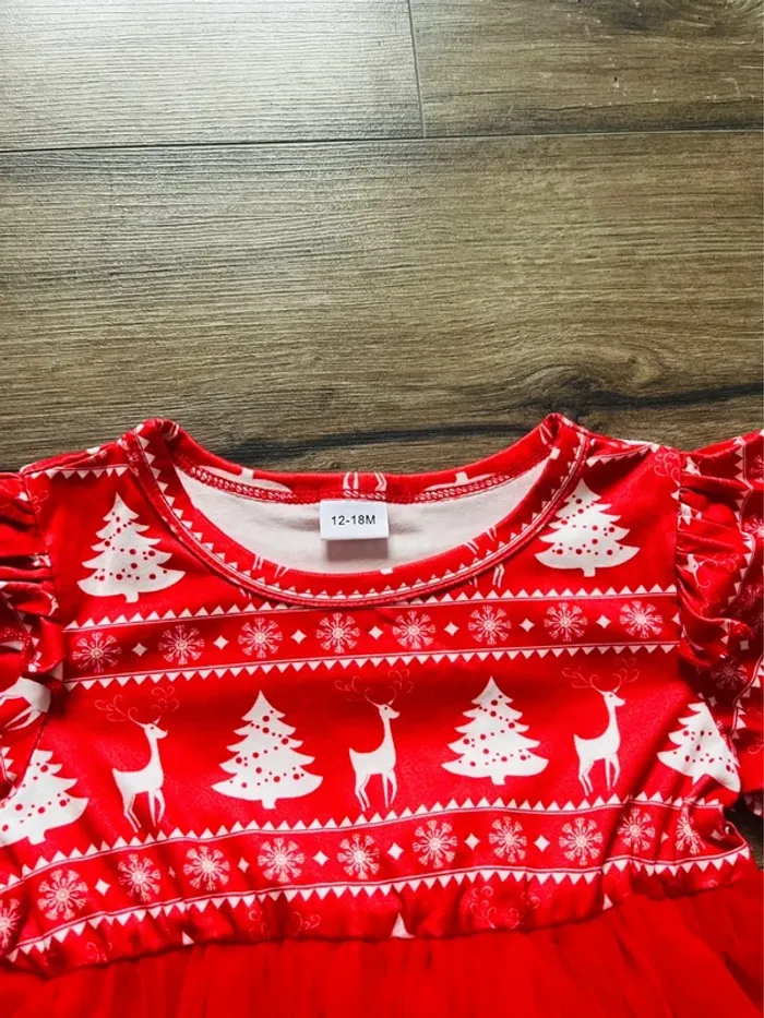Robe de Noel fille 12 mois 18 mois - photo numéro 2