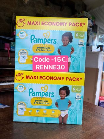 Couche taille 6 Pampers Premium protection taille 6 : 140 Couches
