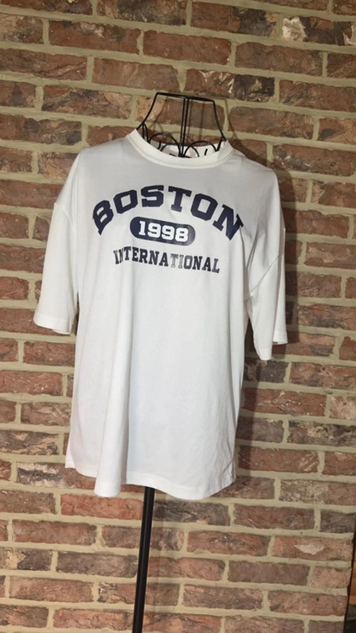 T-shirt blanc Boston Shein Taille S / 36 - photo numéro 2
