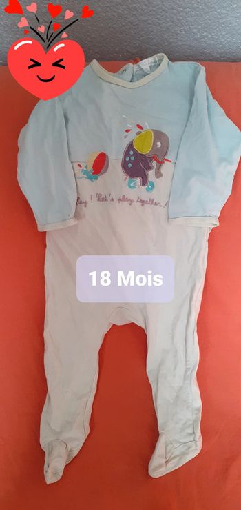 Pyjama léger. 18 Mois
