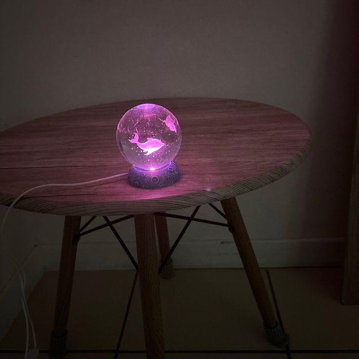 Boule De Cristal Dauphin En Verre - photo numéro 6