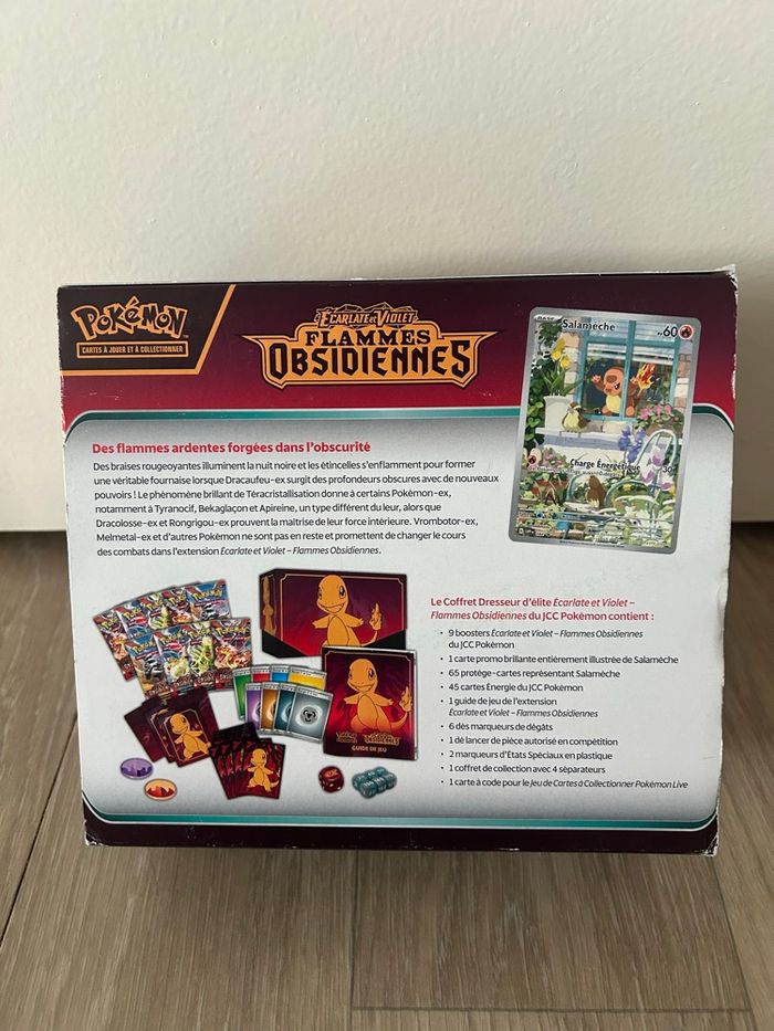 ETB Pokémon Flammes Obsidiennes Salamèche (vide) - photo numéro 5