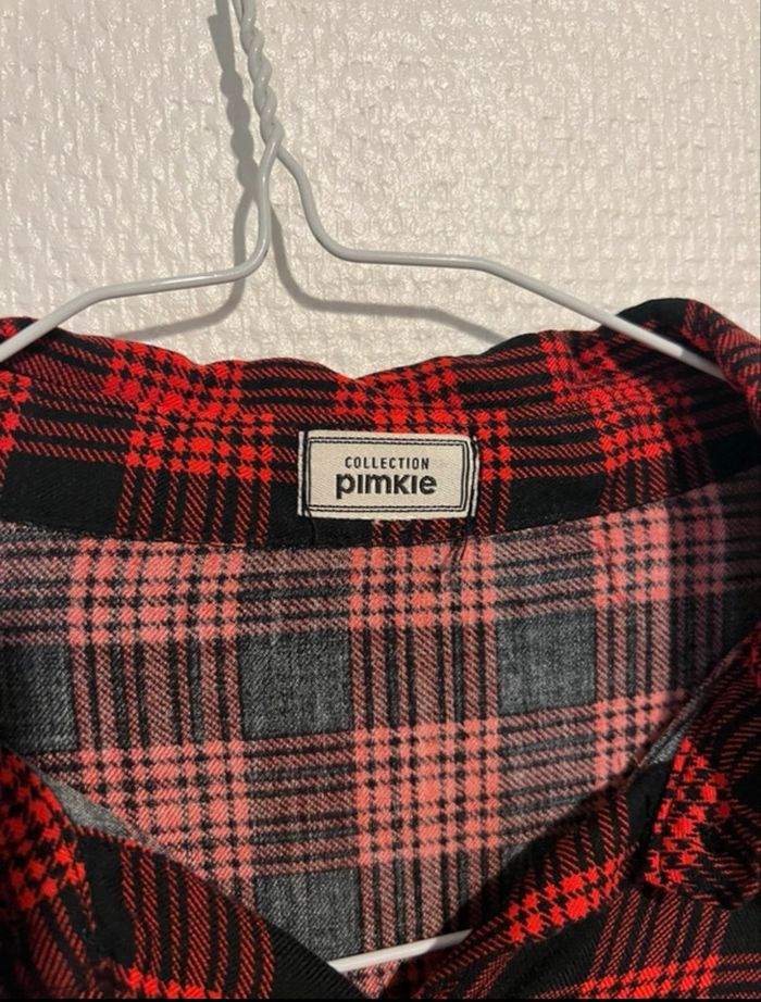 Chemise à Carreaux Rouge et Noir - Pimkie - Taille M - photo numéro 2