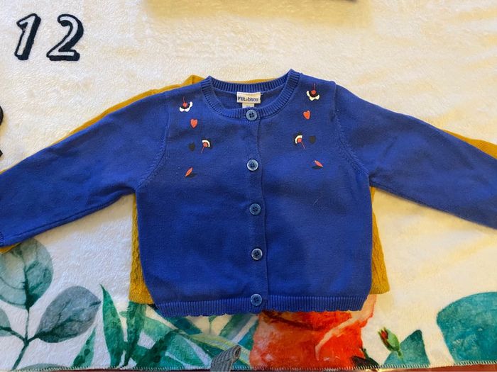 Lot de 3 gilets bébé fille 6 mois - photo numéro 4