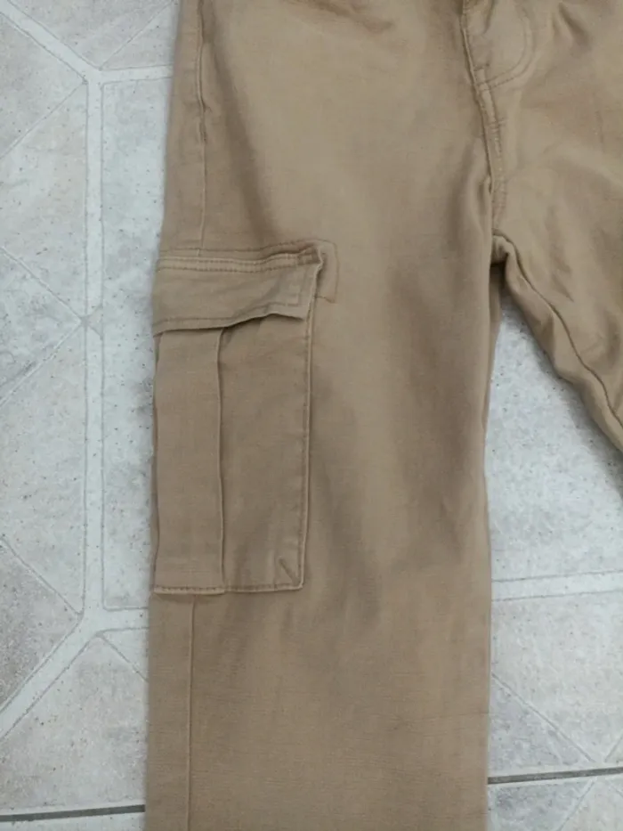 Pantalon beige slim - photo numéro 2