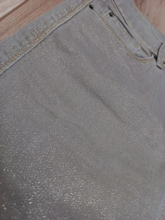 Jean esprit doré et beige 36 - photo numéro 2