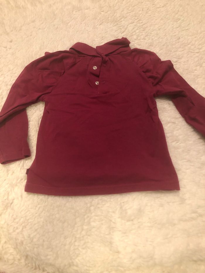 Tee shirt col montant prune Obaïbi F18m - photo numéro 3