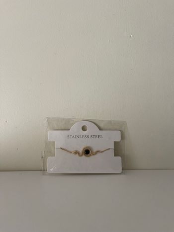 Bracelet doré serpent en acier inoxydable