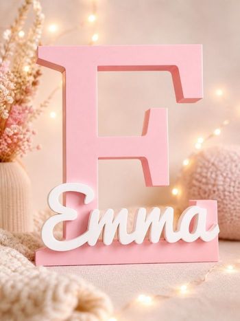 Lettre déco enfant XL - Emma - Décoration chambre bébé 
 