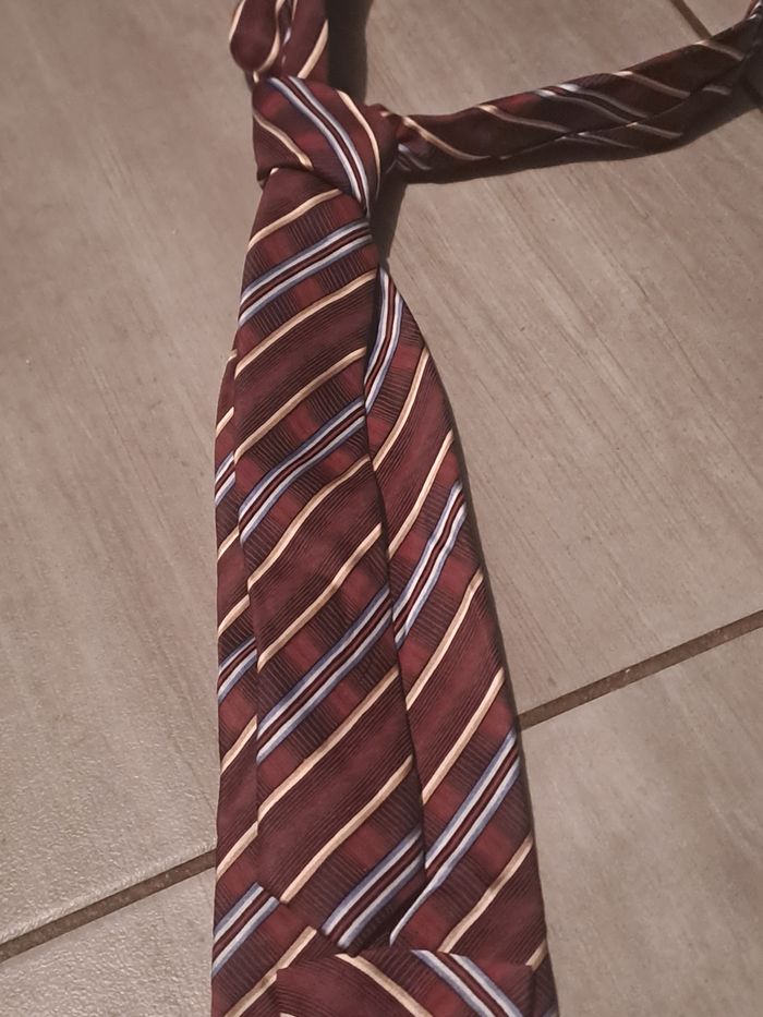 Cravate Bordeaux vintage Frangi - photo numéro 7