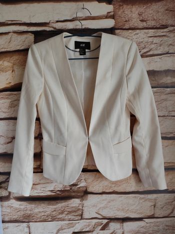 🌸Blazer Blanc H&M Taille 34🌸