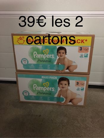 192 couches Pampers harmonie taille 3