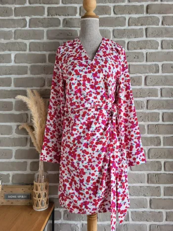 Robe portefeuille fleurie Lili & Lala