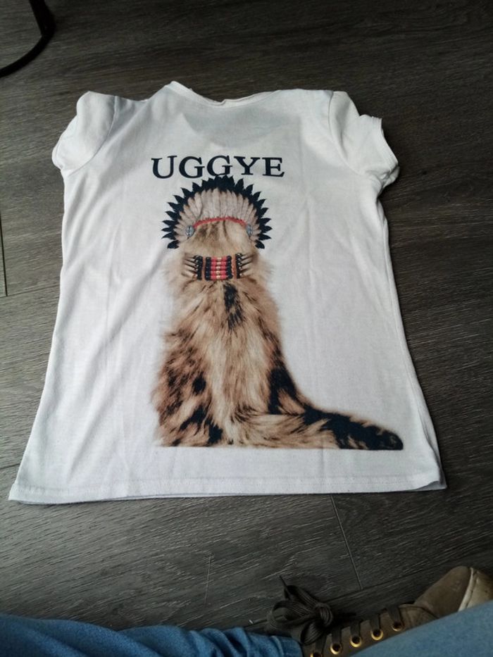 T shirt manche courte chat 12A - photo numéro 5