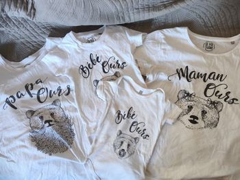 T shirts famille ours matchy matchy maman bébé papa bébé papa ours maman ours bébé ours t shirt body