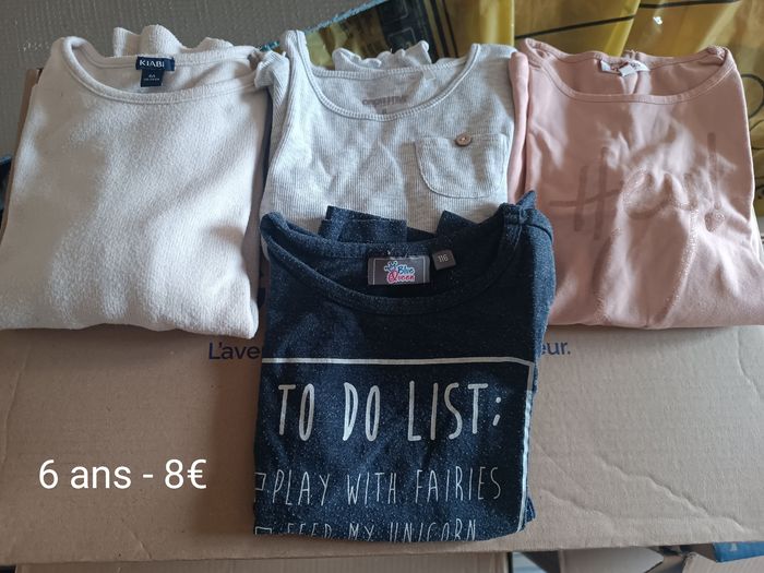 Lot t shirt longues manches