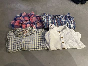 4 chemises bébé 6 mois 